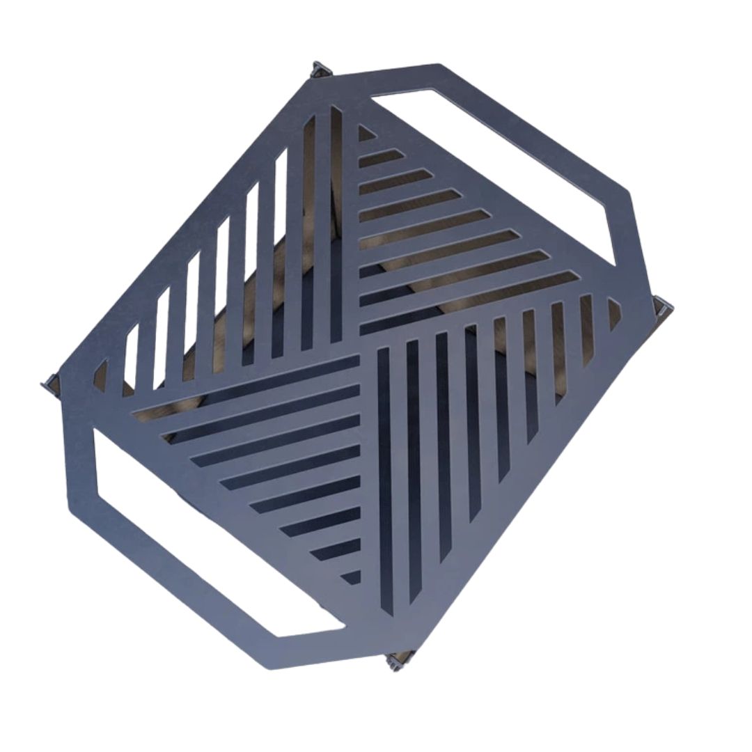 Кошик з грилем мангал-барбекю Carino V2 513х393х750 мм, метал 3 мм без покриття