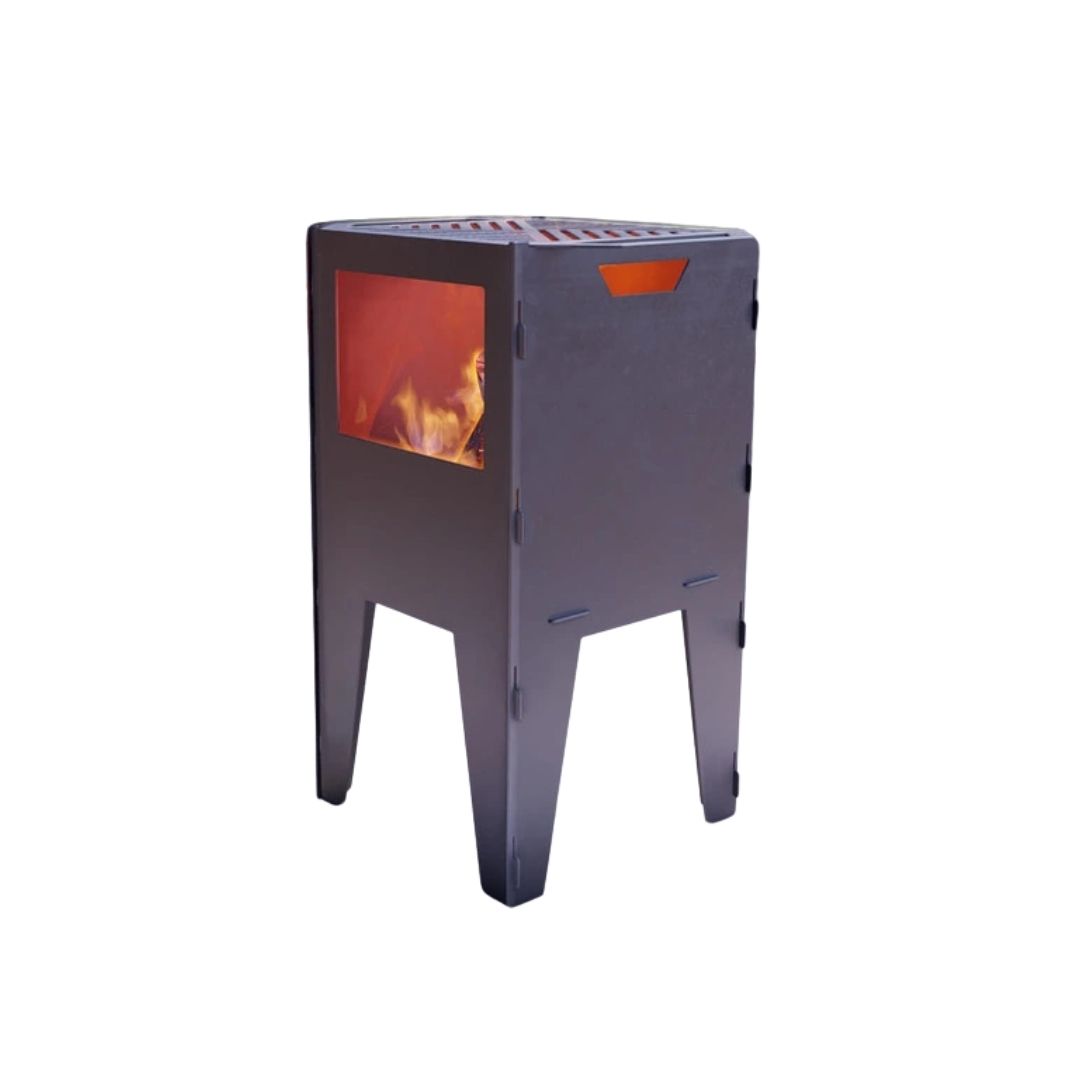 Кошик з грилем мангал-барбекю Carino V2 513х393х750 мм, метал 3 мм без покриття