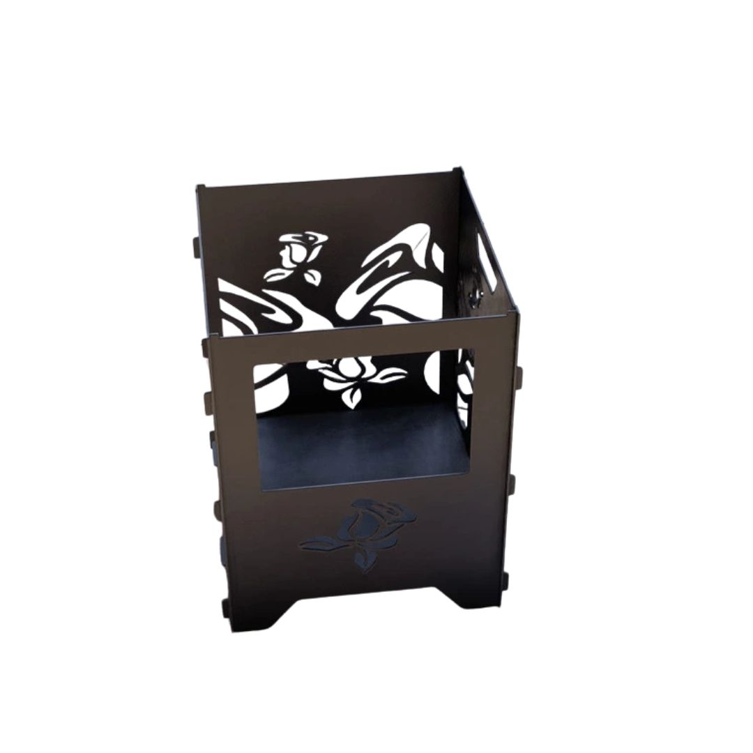 Корзина с грилем мангал-барбекю Розы V3 513х393х500 мм, металл 3 мм без покрытия