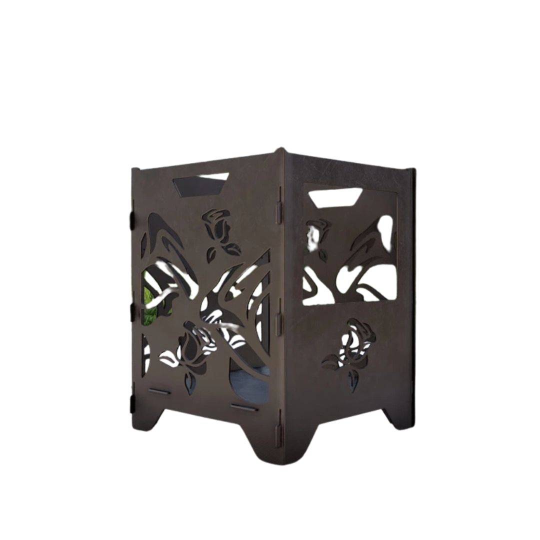 Корзина с грилем мангал-барбекю Розы V3 513х393х500 мм, металл 3 мм без покрытия