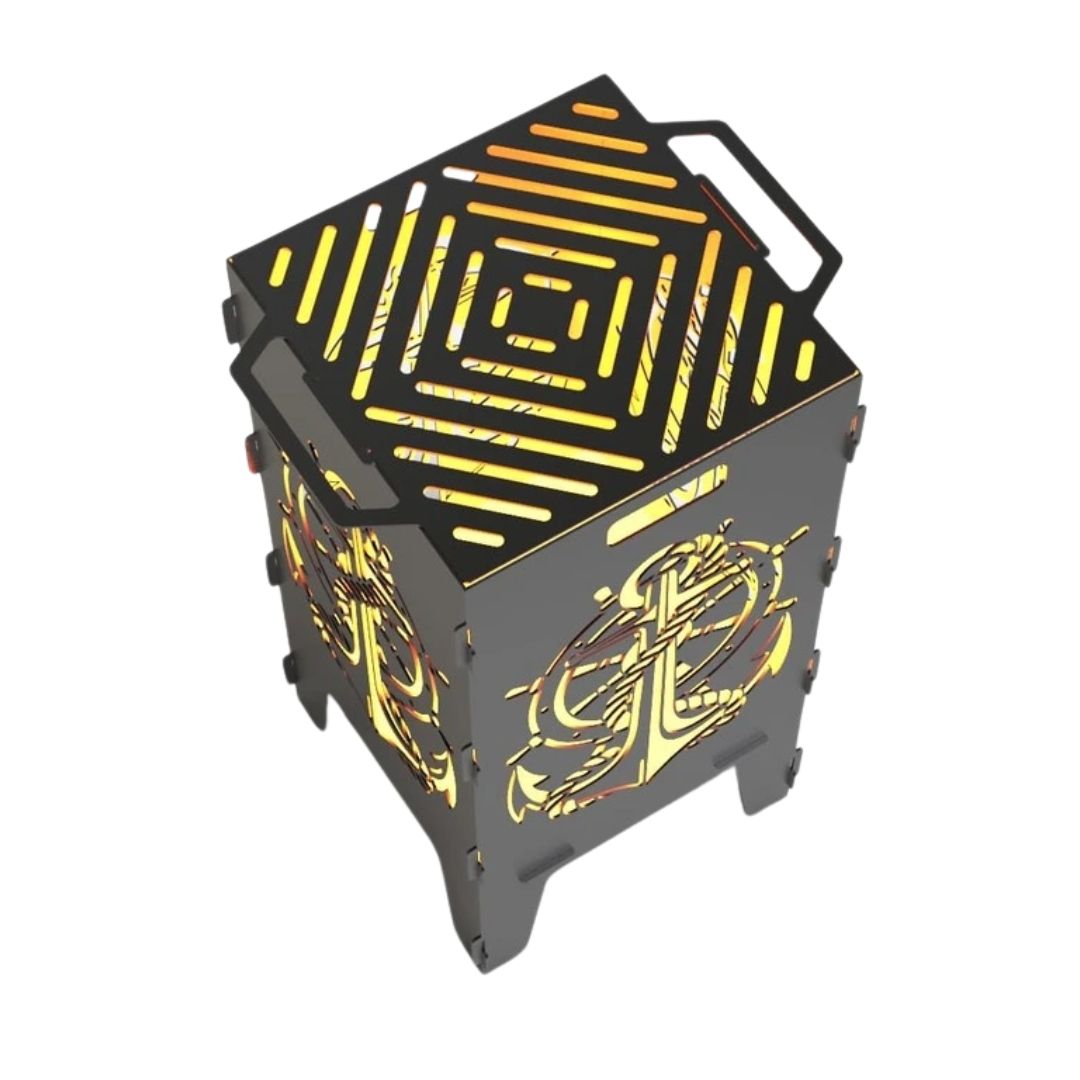 Мангал-барбекю Carino Якір розбірний 470х380х753 мм, метал 3 мм без покриття