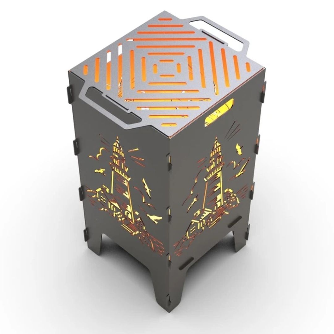 Мангал-барбекю Carino Маяк разборной 470х380х753 мм, металл 3 мм без покрытия