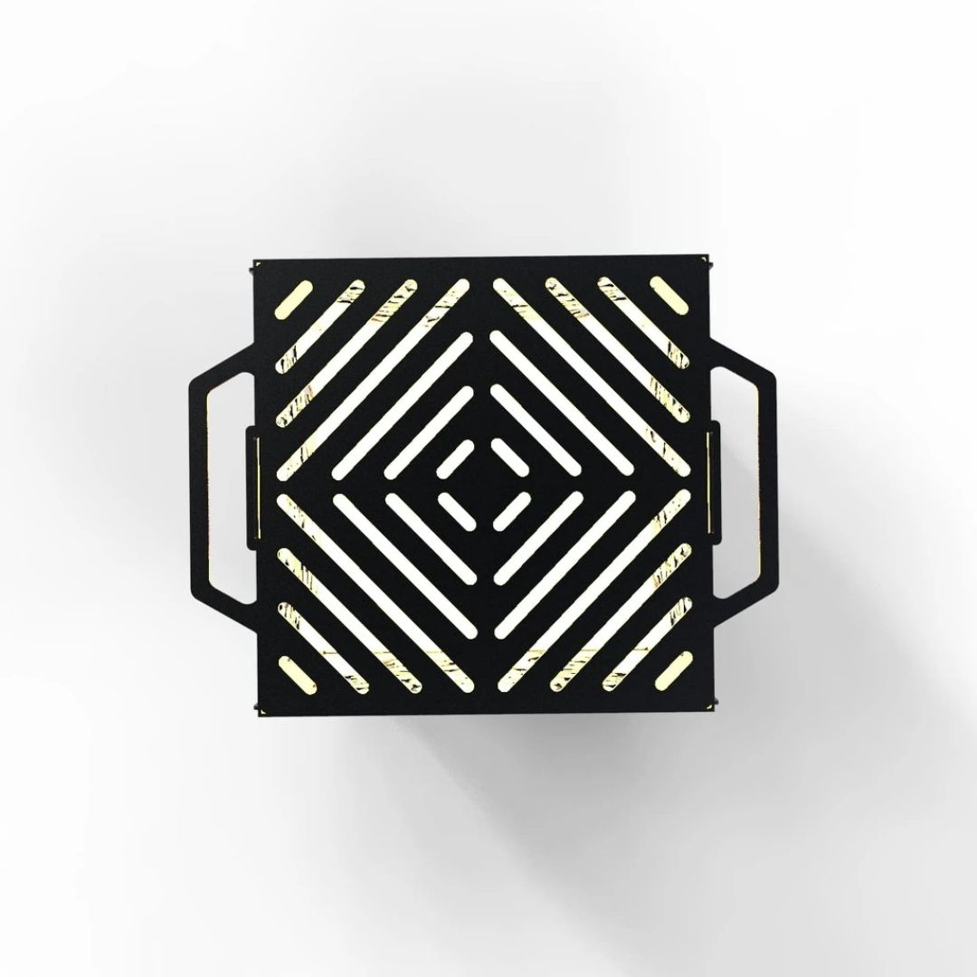 Мангал-барбекю Carino Вогняний Вовк розбірний 470х380х753 мм, метал 3 мм без покриття