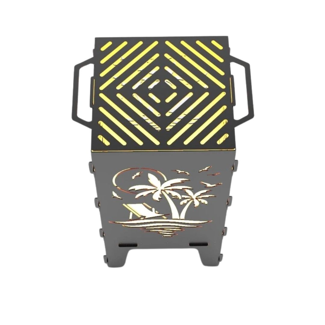 Мангал-барбекю Carino Пальма розбірний 470х380х753 мм, метал 3 мм без покриття