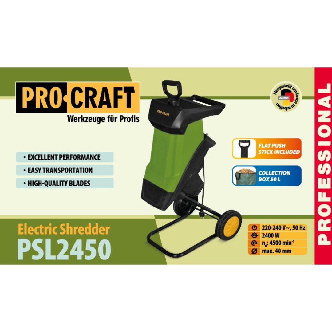 Подрібнювач гілок Procraft PSL2450