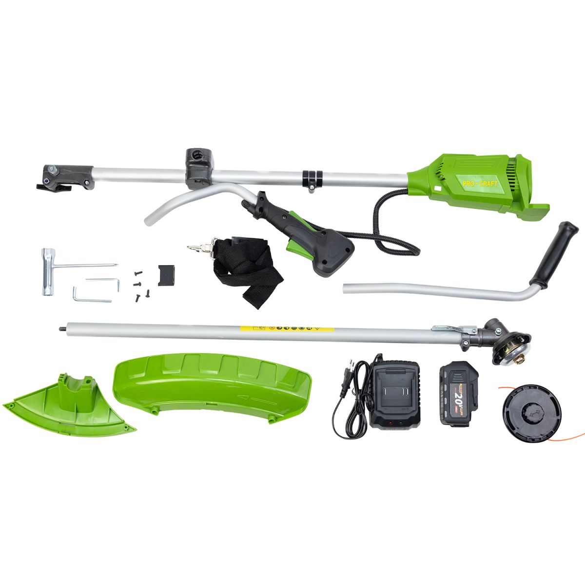 Акумуляторний тример Procraft ATA20BS (1 АКБ та ЗП) велосипедна ручка