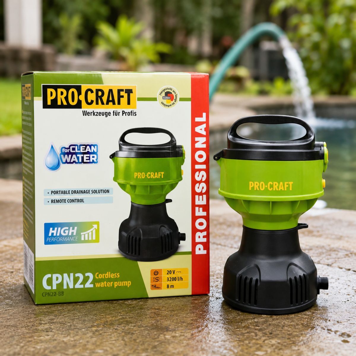Аккумуляторный насос Procraft CPN22 (без аккумулятора и зарядного устройства)
