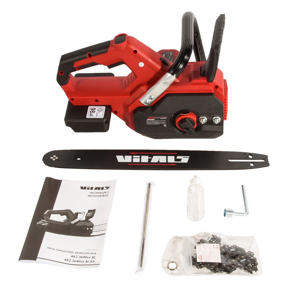 Пила ланцюгова акумуляторна Vitals AKZ 3640sx BL (без АКБ та ЗП)