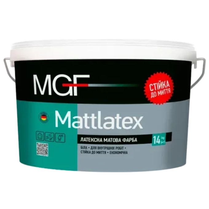 Фарба латексна MGF M100 Mattlatex 14 кг