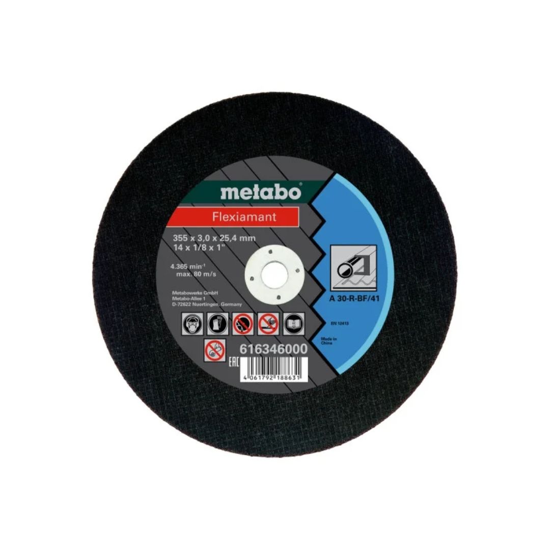 Відрізний диск для сталі Metabo 355x3,0x25,4 мм, Flexiamant, TF 41